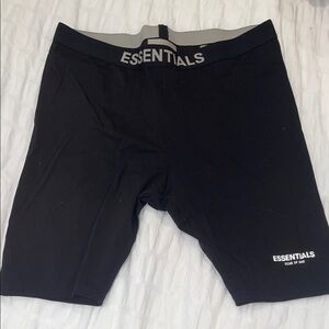 Essentials Black stretch women’s bike shorts